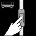 knop halte aanvragen bus / bus: drukknop halte aanvragen